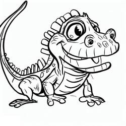 Iguana (Animals) coloring page #188784 to print and color