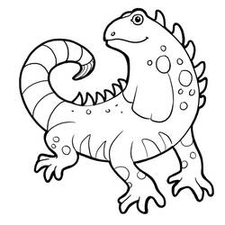 Iguana (Animals) coloring page #188795 to print and color