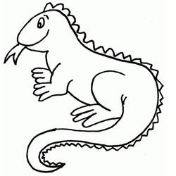 Iguana (Animals) coloring page #188797 to print and color