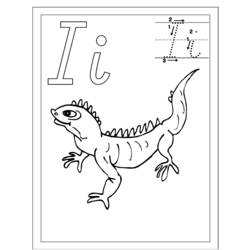 Coloring page: Iguana (Animals) #8933 - Printable coloring pages