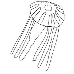 Coloring page: Jellyfish (Animals) #20409 - Free Printable Coloring Pages