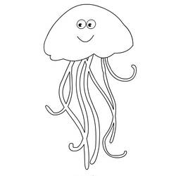 Coloring page: Jellyfish (Animals) #20413 - Printable coloring pages