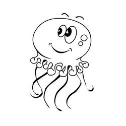 Coloring page: Jellyfish (Animals) #20479 - Printable Coloring Pages