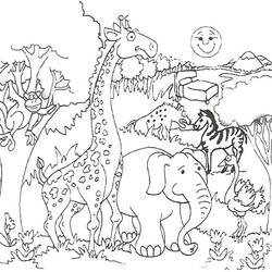 Coloring pages: Jungle - Free Printable Coloring Pages
