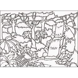 Jungle (Animals) coloring page #181013 to print and color