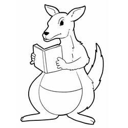 Kangaroo (Animals) coloring page #179684 to print and color
