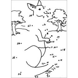 Coloring page: Kangaroo (Animals) #9105 - Free Printable Coloring Pages