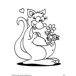 Coloring page: Kangaroo (Animals) #9109 - Free Printable Coloring Pages