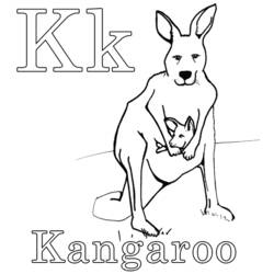 Coloring page: Kangaroo (Animals) #9113 - Free Printable Coloring Pages