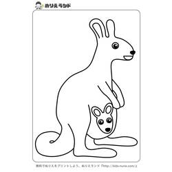 Coloring page: Kangaroo (Animals) #9121 - Free Printable Coloring Pages