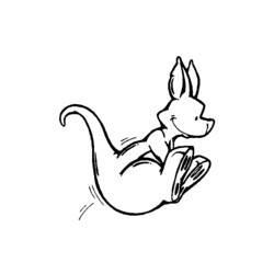 Coloring page: Kangaroo (Animals) #9126 - Free Printable Coloring Pages