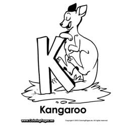 Coloring page: Kangaroo (Animals) #9142 - Free Printable Coloring Pages