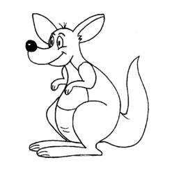 Coloring page: Kangaroo (Animals) #9159 - Free Printable Coloring Pages