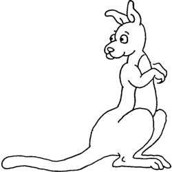 Coloring page: Kangaroo (Animals) #9162 - Free Printable Coloring Pages