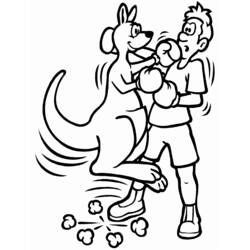 Coloring page: Kangaroo (Animals) #9166 - Free Printable Coloring Pages
