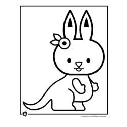 Coloring page: Kangaroo (Animals) #9173 - Free Printable Coloring Pages