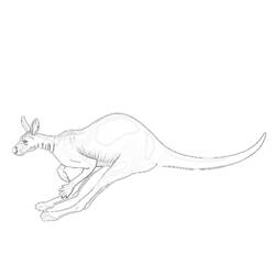 Coloring page: Kangaroo (Animals) #9192 - Free Printable Coloring Pages
