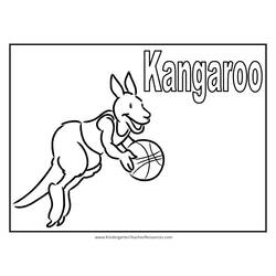 Coloring page: Kangaroo (Animals) #9235 - Free Printable Coloring Pages