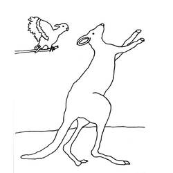 Coloring page: Kangaroo (Animals) #9246 - Free Printable Coloring Pages