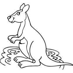 Coloring page: Kangaroo (Animals) #9248 - Free Printable Coloring Pages