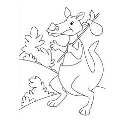Coloring page: Kangaroo (Animals) #9252 - Free Printable Coloring Pages