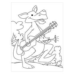 Coloring page: Kangaroo (Animals) #9263 - Free Printable Coloring Pages