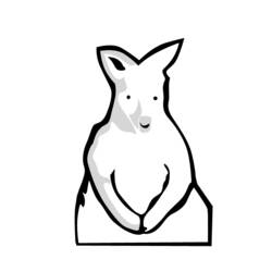 Coloring page: Kangaroo (Animals) #9271 - Free Printable Coloring Pages