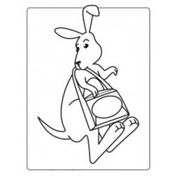 Coloring page: Kangaroo (Animals) #9273 - Free Printable Coloring Pages