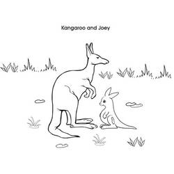 Coloring page: Kangaroo (Animals) #9276 - Free Printable Coloring Pages