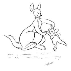 Coloring page: Kangaroo (Animals) #9298 - Free Printable Coloring Pages