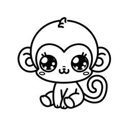 Coloring page: Kawaii Animals (Animals) #209250 - Free Printable Coloring Pages