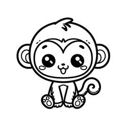 Coloring page: Kawaii Animals (Animals) #209251 - Free Printable Coloring Pages