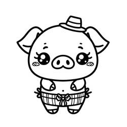 Coloring page: Kawaii Animals (Animals) #209256 - Free Printable Coloring Pages