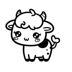 Coloring page: Kawaii Animals (Animals) #209262 - Free Printable Coloring Pages