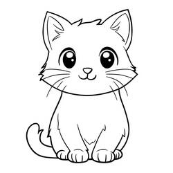 Coloring page: Kawaii Cat (Animals) #216281 - Free Printable Coloring Pages