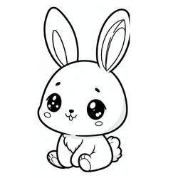 Coloring page: Kawaii Rabbit (Animals) #219205 - Free Printable Coloring Pages