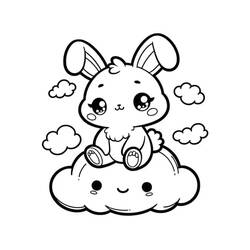 Coloring page: Kawaii Rabbit (Animals) #219211 - Free Printable Coloring Pages