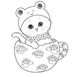 Kitten (Animals) coloring page #176600 to print and color