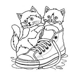 Coloring page: Kitten (Animals) #18035 - Printable coloring pages
