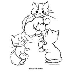 Coloring page: Kitten (Animals) #18061 - Free Printable Coloring Pages