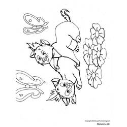 Coloring page: Kitten (Animals) #18083 - Free Printable Coloring Pages