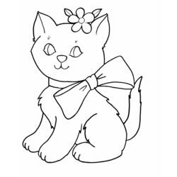 Coloring page: Kitten (Animals) #18099 - Free Printable Coloring Pages