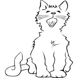 Coloring page: Kitten (Animals) #18111 - Free Printable Coloring Pages