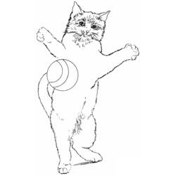 Coloring page: Kitten (Animals) #18113 - Free Printable Coloring Pages
