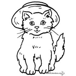 Coloring page: Kitten (Animals) #18116 - Printable coloring pages