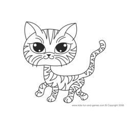 Coloring page: Kitten (Animals) #18133 - Free Printable Coloring Pages
