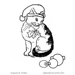 Coloring page: Kitten (Animals) #18144 - Free Printable Coloring Pages