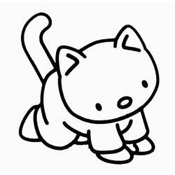 Coloring page: Kitten (Animals) #18153 - Free Printable Coloring Pages