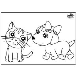 Coloring page: Kitten (Animals) #18154 - Free Printable Coloring Pages