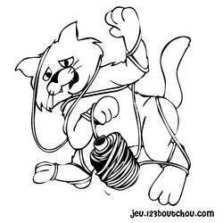 Coloring page: Kitten (Animals) #18178 - Free Printable Coloring Pages